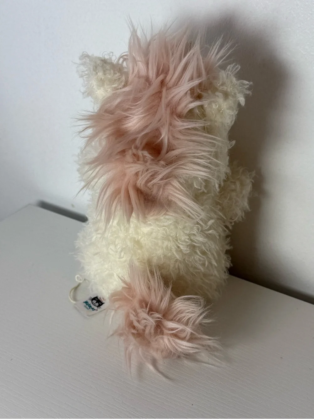 Jellycat Cream Unicorn Plush with Pink Mane